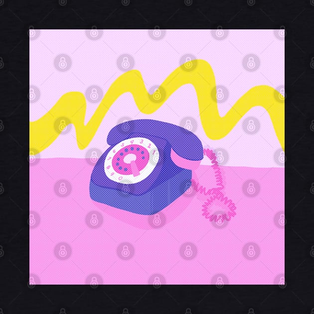 Retro Phone by Emily Zigo